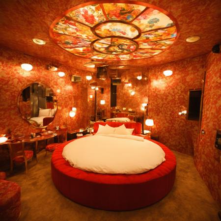 回転ベッド / retro LOVE HOTEL SDXL