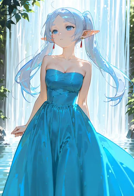 Azure Waterfall Gown