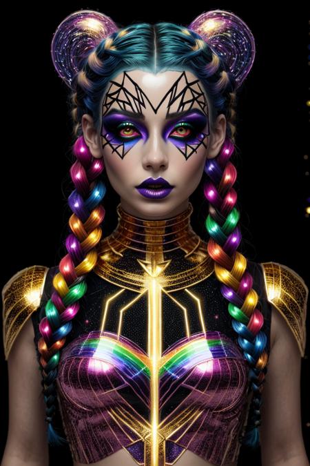 Celestial Chromatic with Bodypaint: A Symphony of Light and Color ?✨?