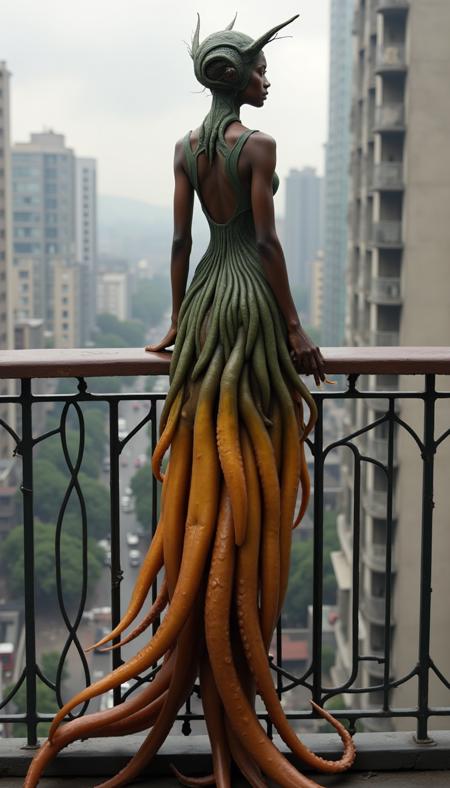 Cephalyra - Human/Squid hybrid - FLUX