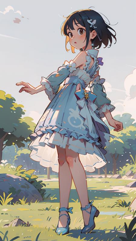 【南国慕蝶】Dress No.10 Cyan Dress