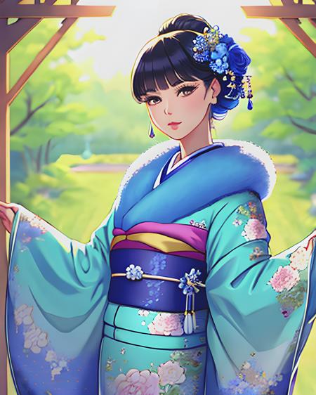 Furisode Fur Collar