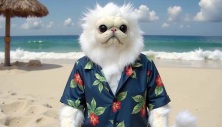 Persian Cat Meme (White Monkey Cat)