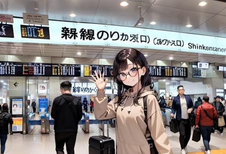 新大阪駅 新幹線のりば（のりかえ口）Shinkansen Tracks (shin-osaka station transfer gate) SDXL