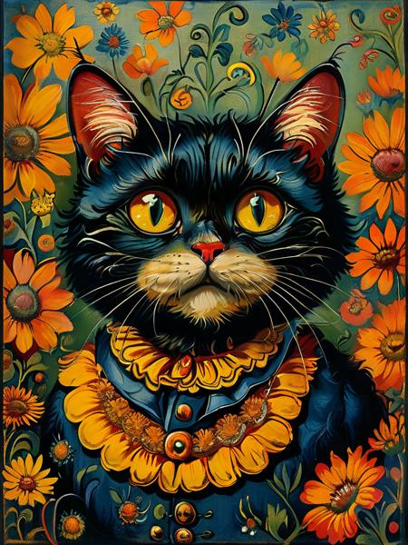 style of Louis Wain [SDXL] 120