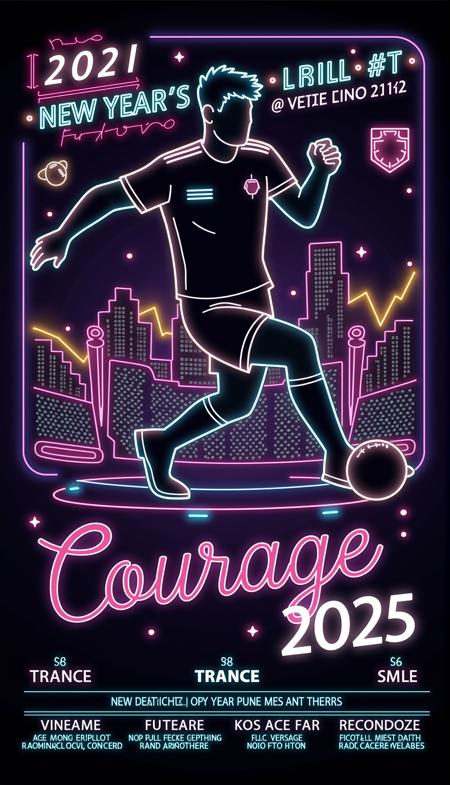 TRANCE_ Neon style poster