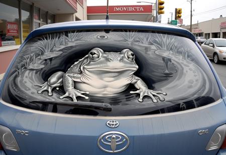 Dirty Car Art Style SDXL