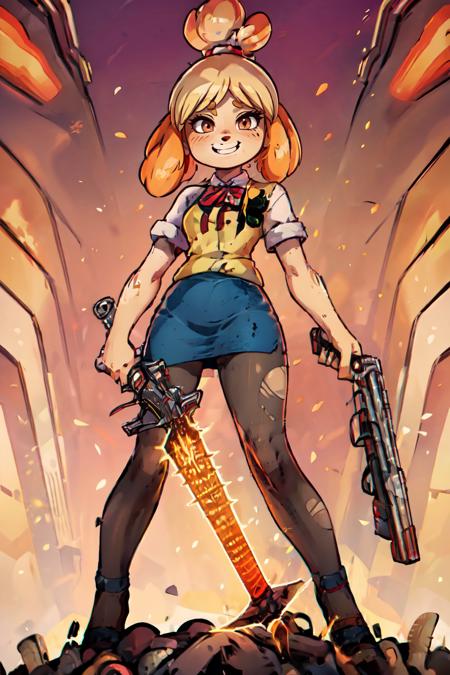 Isabelle Doom Slayer: Rip and Tear Until it's Done [Illustrious & Pony & SD1.5]