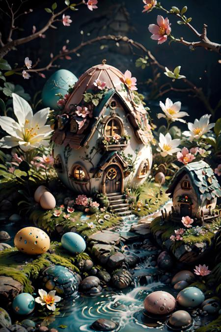 Easter Egg House [SDXL & SD1.5]