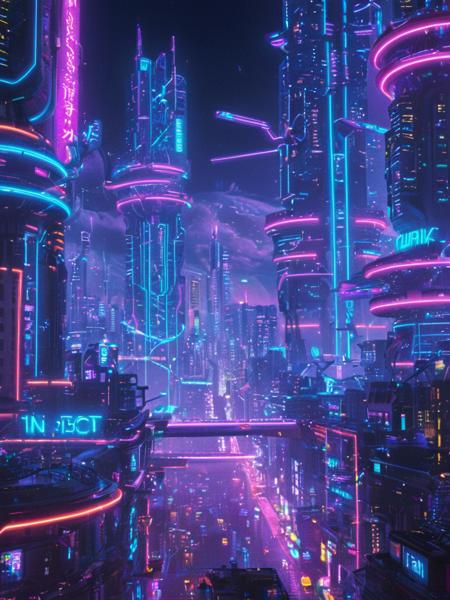 futuristic city LoRA [XL+Pony]