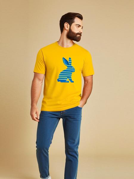FRESH IDEAS@ he logo printed on the T-shirt_SDXL