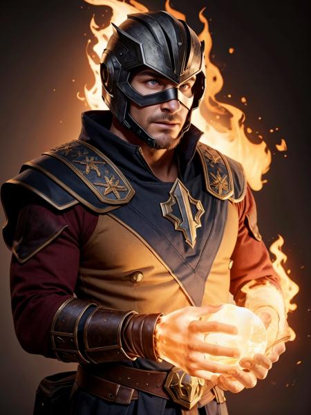 Fire Elemental (Male)〘Style LoRA〙