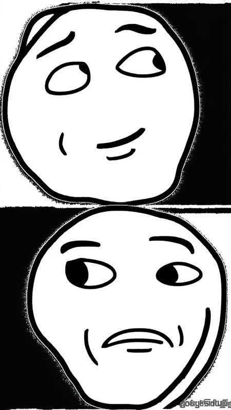 FLUX MEME Machine / FUUUU Rage - Trololo Troll Face / Weird Drawing/Sketch Filter