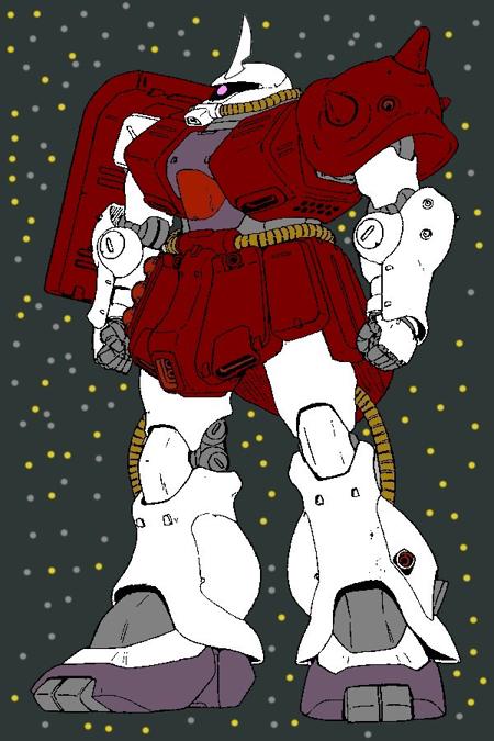 MS-06FZ Zaku II Kai Commander Character LORA