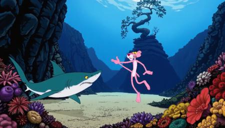 90s Cartoon Adventure Game Style - Pink Panther [Flux]