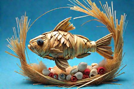 made of straw
