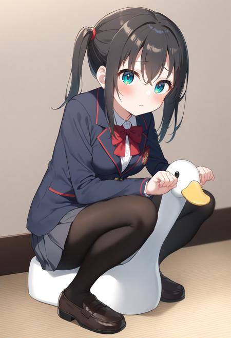 [SDXL&Pony] potty / peeing / toilet / おまる / アヒル / トイレ版本Animagine v1.0 (ID: 600919)