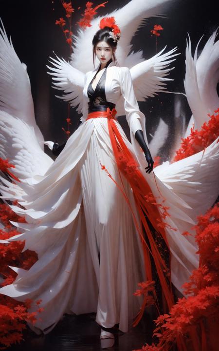 绪儿-鹤 Red crowned crane