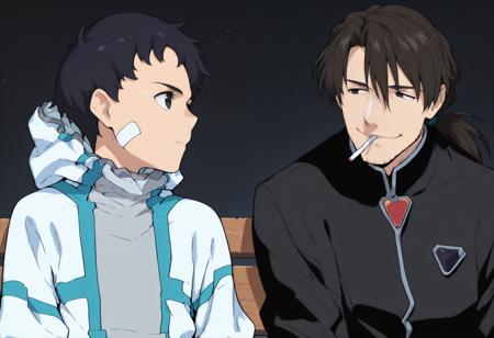 Ryoji Kaji (Father and Son) 2 characters - Neon Genesis Evangelion