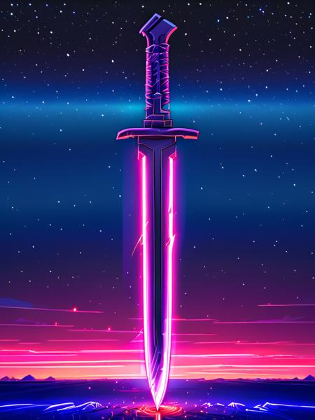 Retro neon style [FLUX+SD+XL+Illustrious-XL+Pony]