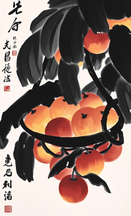 白石老人的画风 baishi style for flux1