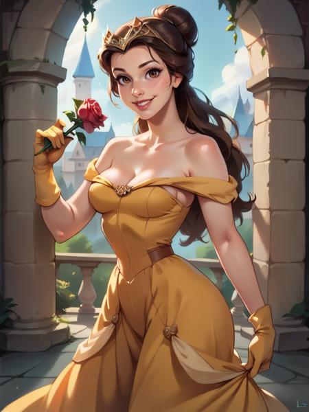 Belle Princess (beauty and the beast) - SD 1.5 | XL PONY - Disney by YeiyeiArt
