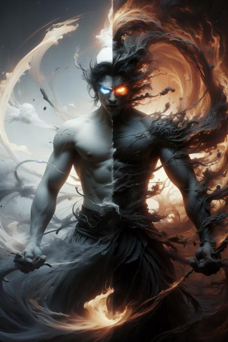 黑白·神魔 (Black and White · Gods and Demons)版本wabstyle (ID: 193532)