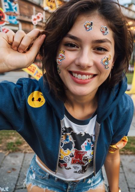 Sticker/Stamp On Face -Concept- by YeiyeiArt (Realistic)