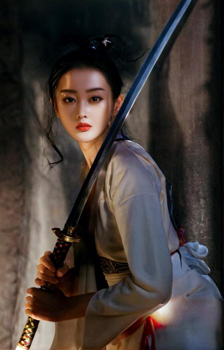 白狐脸儿张小姐 for SDXL #zhangtianai