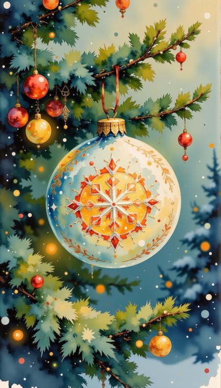 [Pinkie] - Retro Christmas Watercolor? - [Flux]