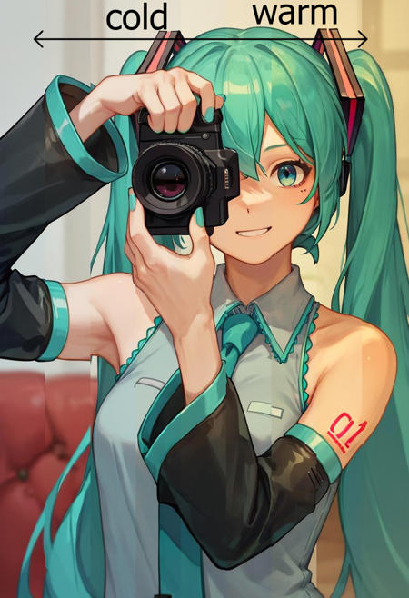 (SDXL/PonyXL tool) XL Color Temperature Slider | XL 色温调节 / 泛黄修正版本v1.0 (ID: 539498)