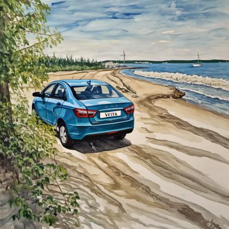 Lada Vesta by ct0kk