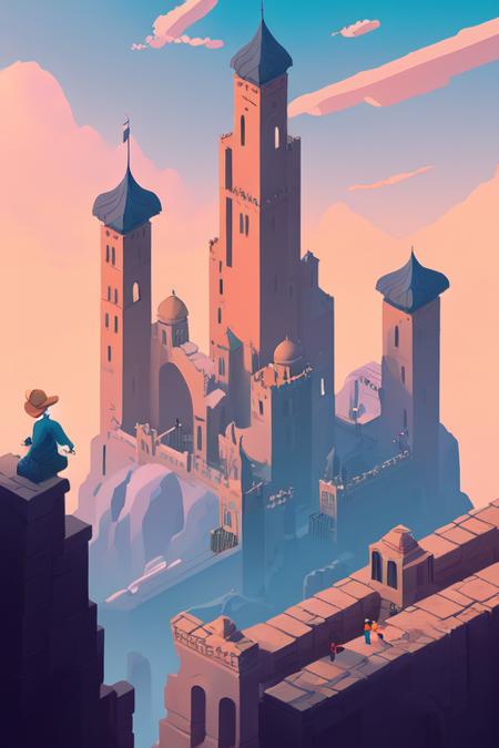 Monument Valley-ArtStyle LoRA