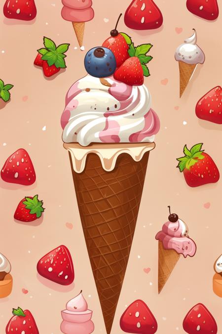 A style specifically designed for producing cartoon patterns on ice cream - tangbohu 14