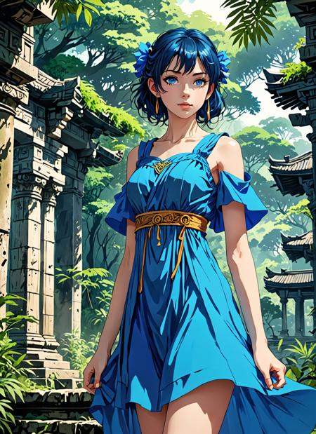 Ruffled Dress / Classic Style XL