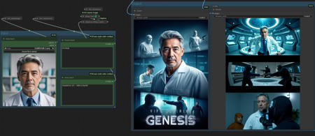 In Context lora + Character story generator + flux+ shichen