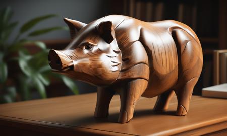 XL Realistic wood carving art style