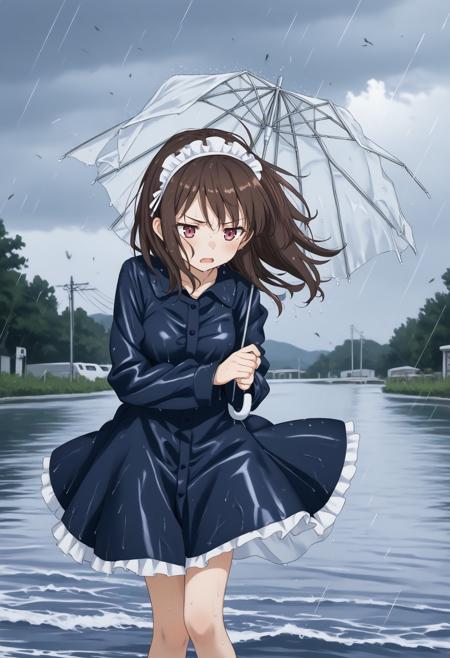 [SDXL&Pony] broken umbrella / inverted umbrella / 壊れた傘 / 折れた傘 / 逆さ傘