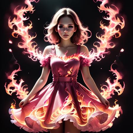 multiple-color flames LoRA [FLUX+XL+Pony]