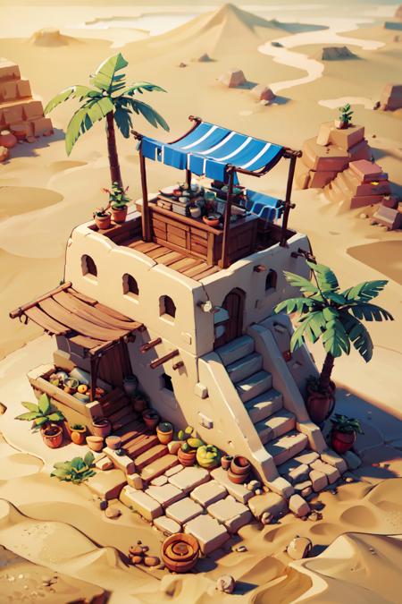 Desert Buildings (Isometric) [SDXL & SD1.5]