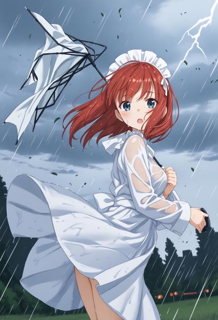 [SDXL&Pony] broken umbrella / inverted umbrella / 壊れた傘 / 折れた傘 / 逆さ傘