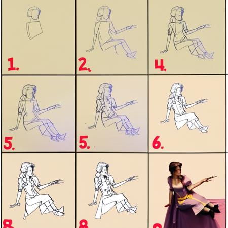 How to draw: step by step. FLUX AND PONY