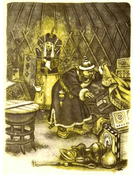 Illustrations for fairy tales, Nikolai Kochergin style