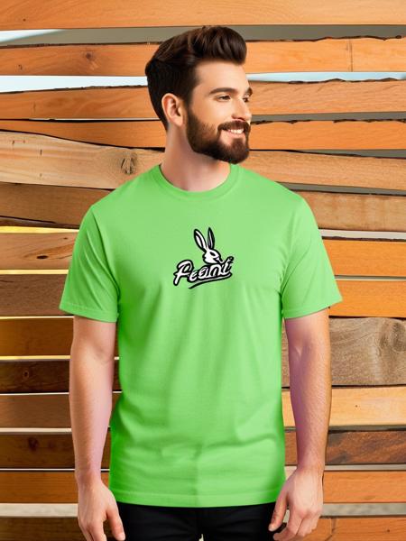 FRESH IDEAS@ he logo printed on the T-shirt_SDXL