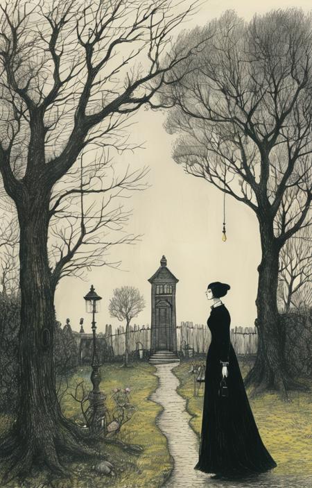 style of Edward Gorey [SDXL] 276