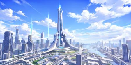 坛儿_科幻场景大模型 science fiction background