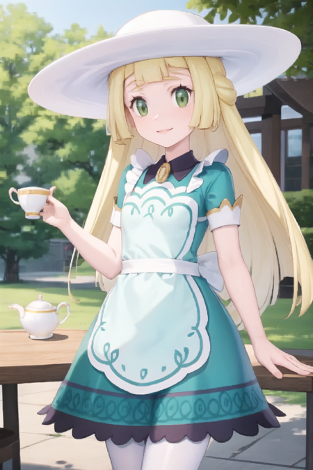 [PonyXL + 1.5] Pokemon - Lillie版本(Old) Teatime Outfit (Old)