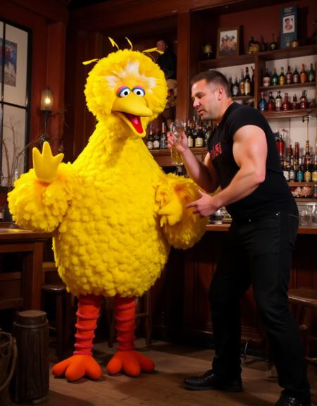 Big Bird - Sesame Street - Flux1.D & SDXL