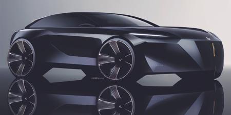 Car 2D Rendering (neutral) for Automotive design