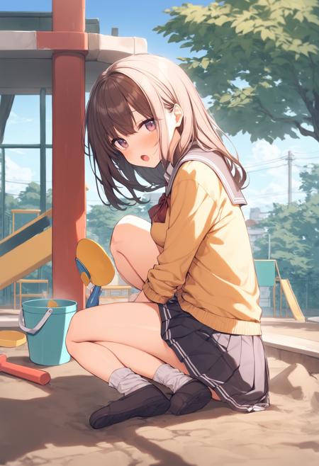 [SDXL&Pony] sand pit / 砂場